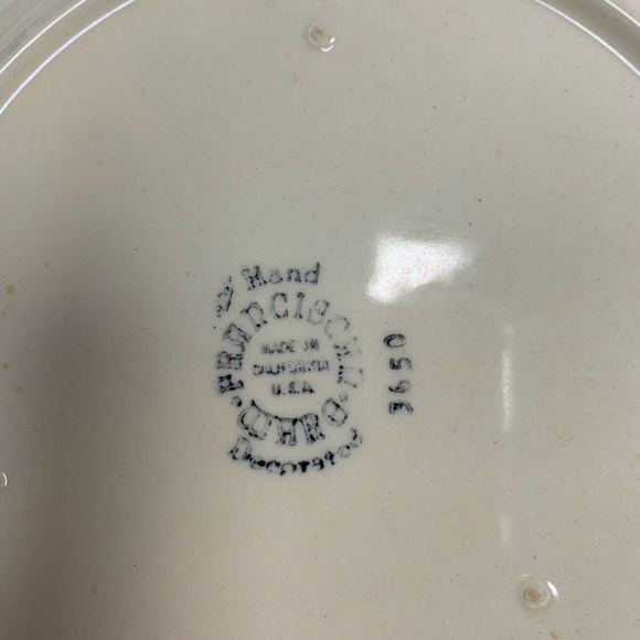 Franciscan Salad Plate Apple Pattern Hand Painted - Picture 8 of 8